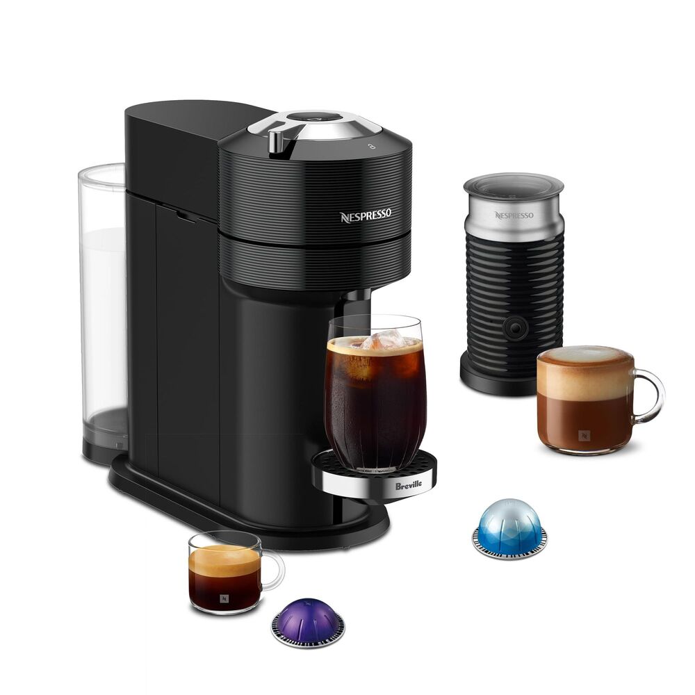Nespresso Vertuo Next Deluxe Coffe/Espresso by Breville w Aeroccino Milk Frother